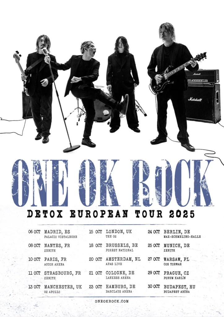 ONE OK ROCK kommen im Oktober 2025 nach Deutschland!