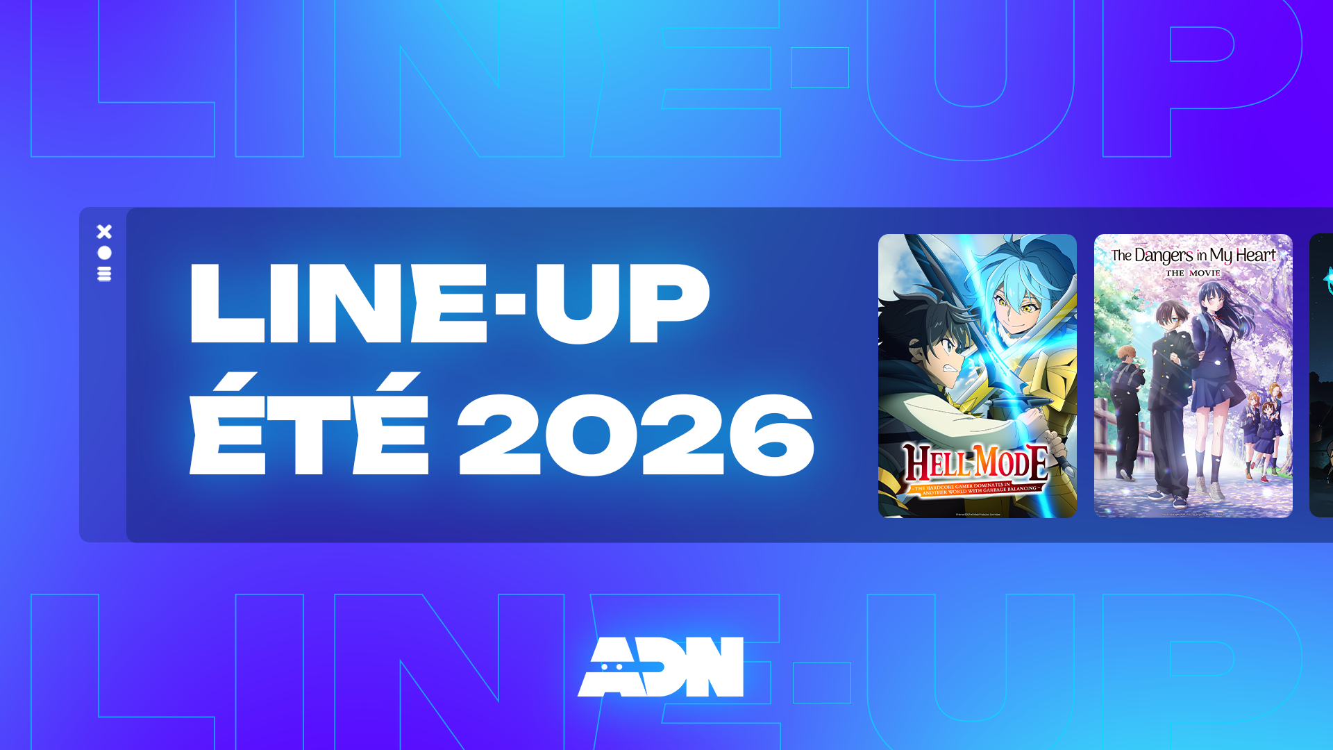 ADN - Line-up été 2026
